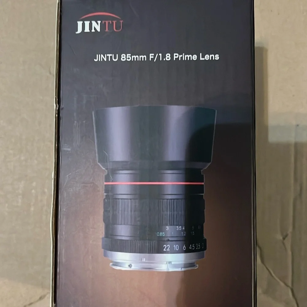 New! JINTU 85mm F1.8 EF Mount Camera Lens Manual Portrait Lens for Canon